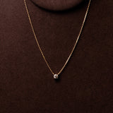 Round solitaire necklace 0,3 carat