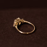 Sine 3 stone large diamantring stor tre diamanter 14 karat guld — EMMI&CO.