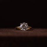 Classic Fines oval cut diamantring naturlig diamant 14 karat guld — EMMI&CO.